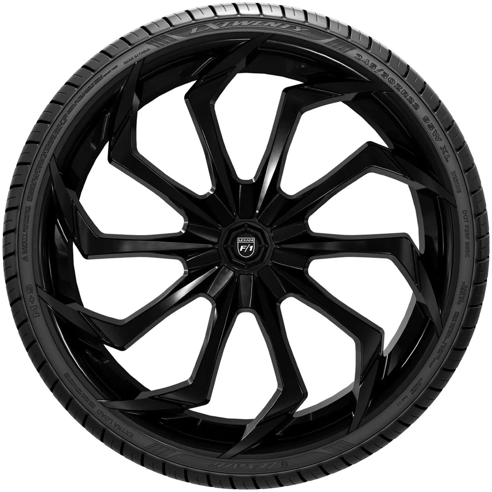 285/30ZR20  Lx-Twenty 99W XL Black Wall Tire