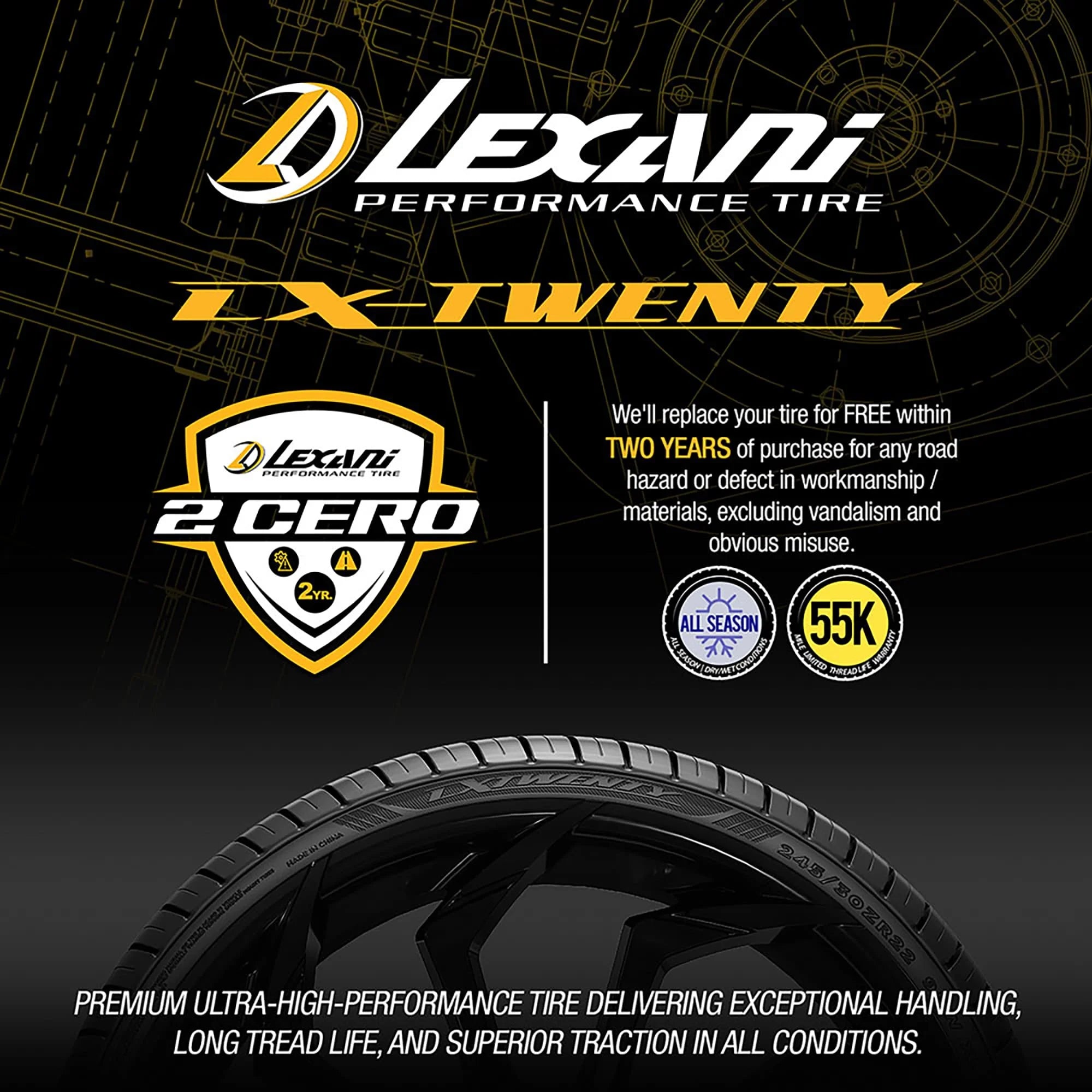 Lx-Twenty Performance 315/40ZR21 111Y Passenger Tire